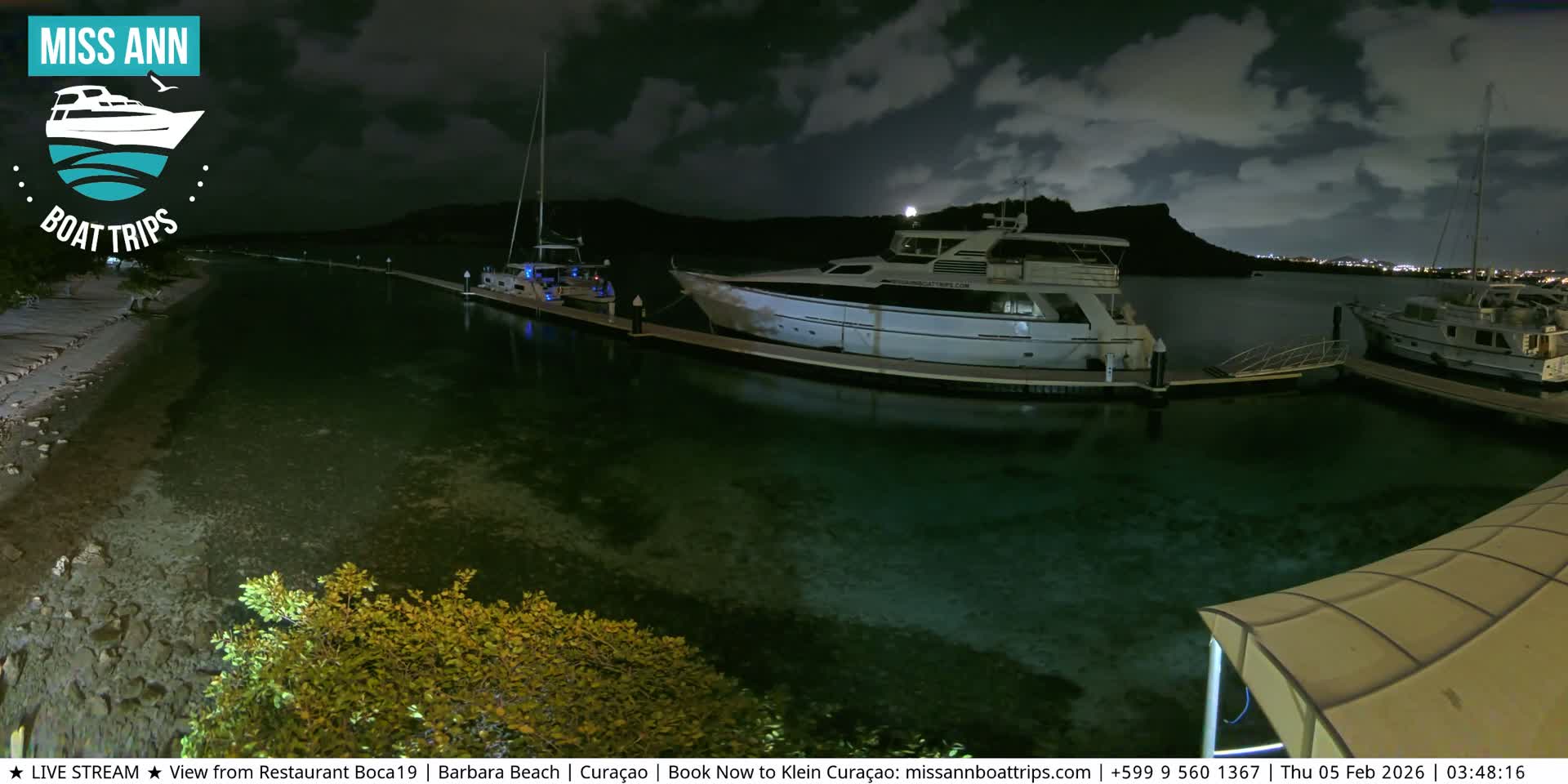 Carribean, Curacao, Santa Barbara Beach Boat Trips Live Cam - Curacao, Curaçao, Netherland