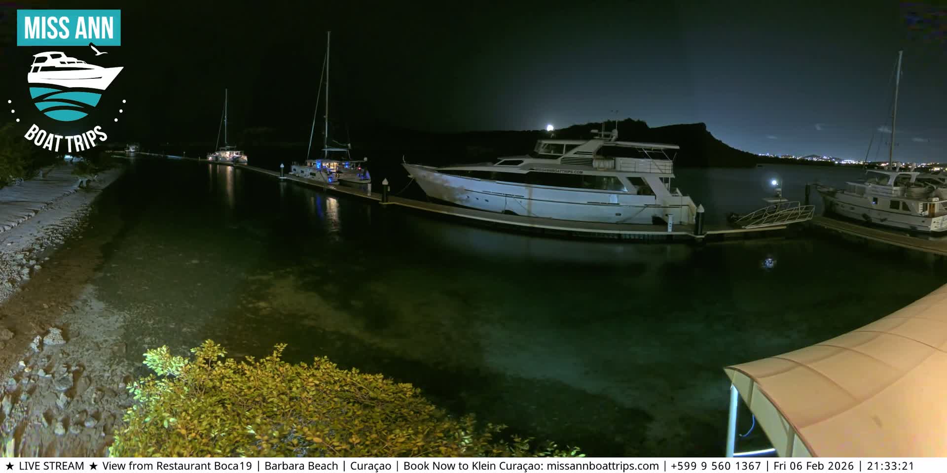 Carribean, Curacao, Santa Barbara Beach Boat Trips Live Cam - Curacao, Curaçao, Netherland