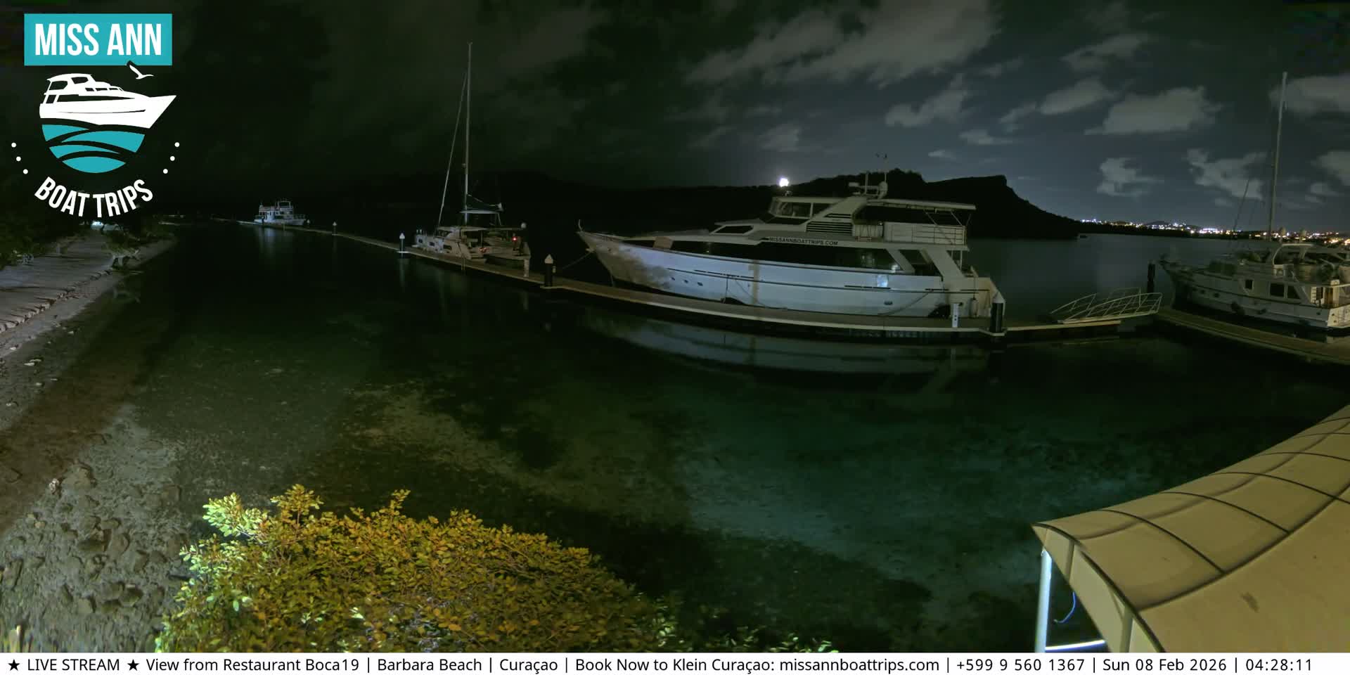 Carribean, Curacao, Santa Barbara Beach Boat Trips Live Cam - Curacao, Curaçao, Netherland