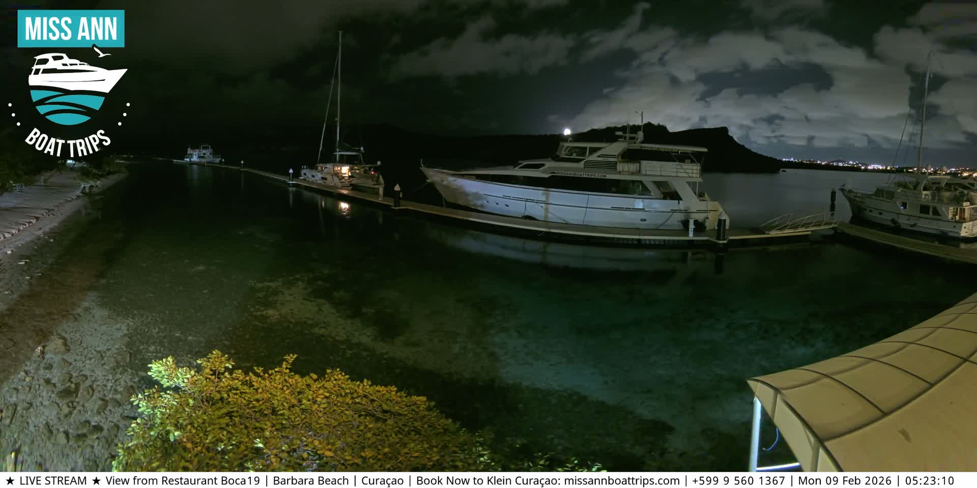 Carribean, Curacao, Santa Barbara Beach Boat Trips Live Cam - Curacao, Curaçao, Netherland