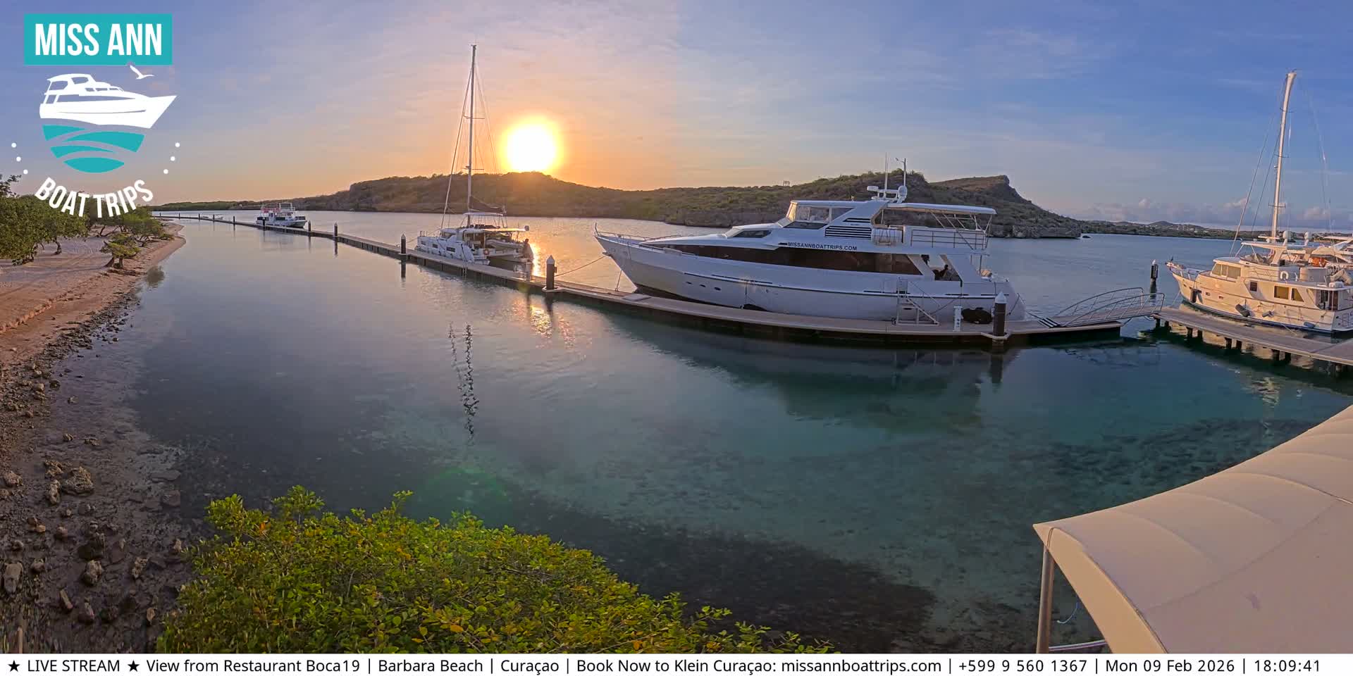 Carribean, Curacao, Santa Barbara Beach Boat Trips Live Cam - Curacao, Curaçao, Netherland