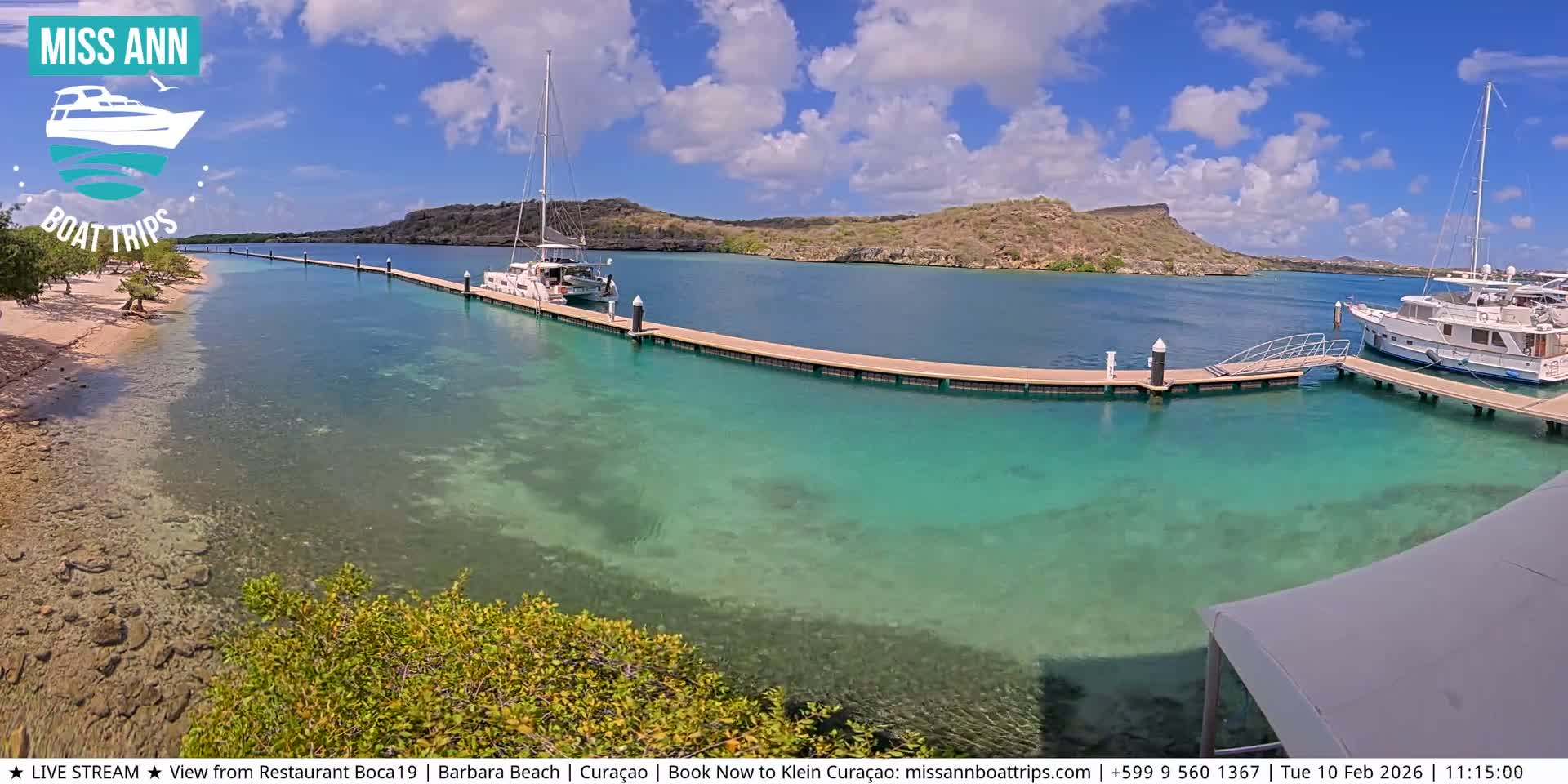 Carribean, Curacao, Santa Barbara Beach Boat Trips Live Cam - Curacao, Curaçao, Netherland