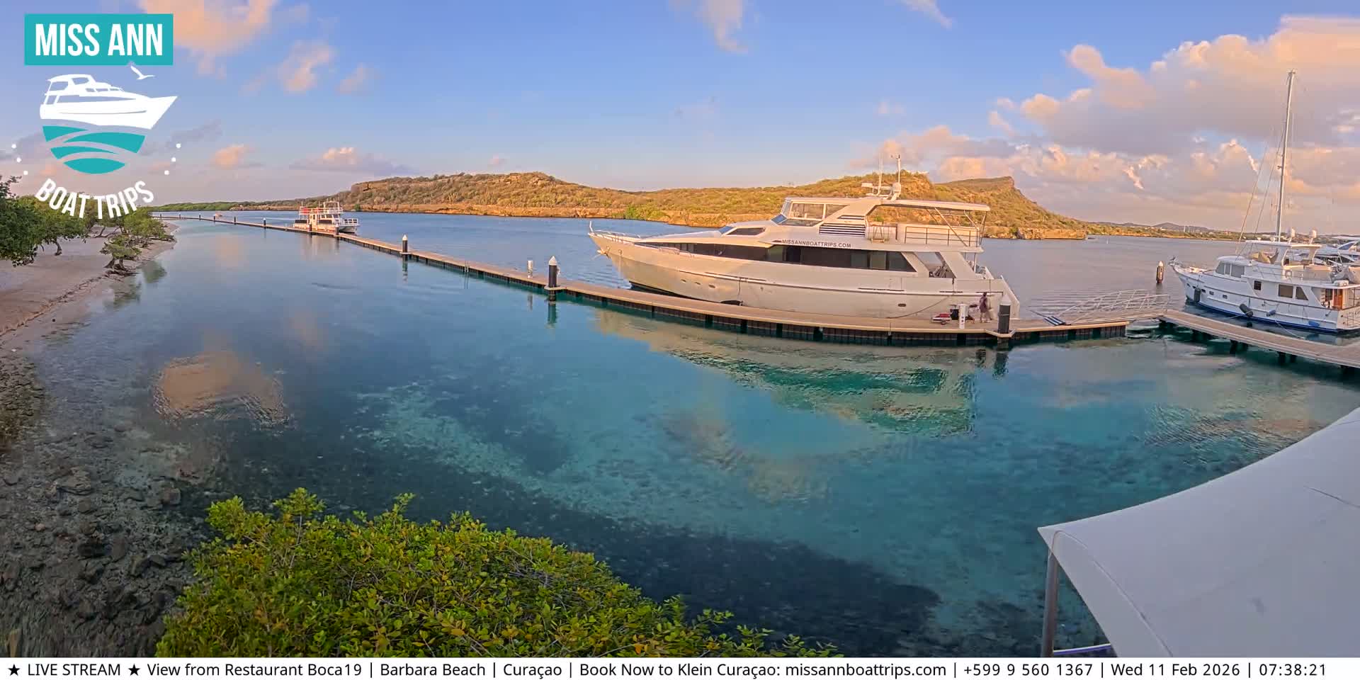 Carribean, Curacao, Santa Barbara Beach Boat Trips Live Cam - Curacao, Curaçao, Netherland