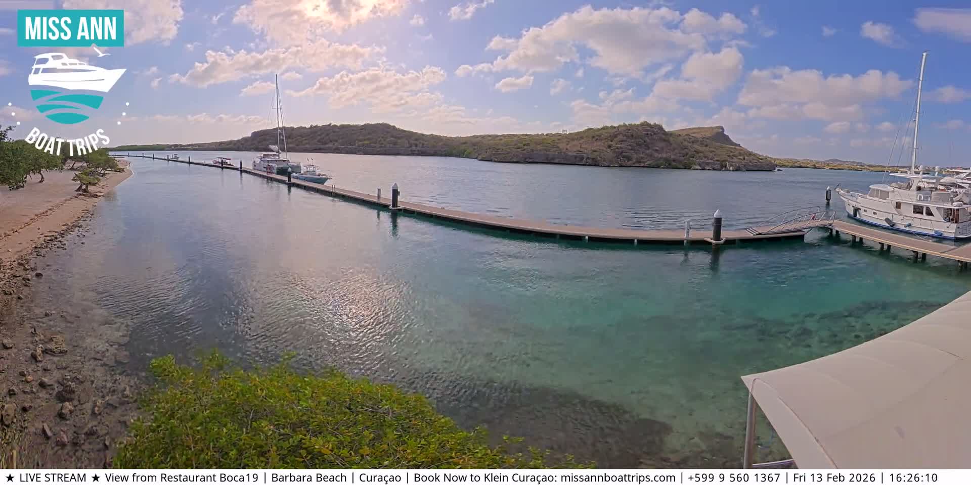 Carribean, Curacao, Santa Barbara Beach Boat Trips Live Cam - Curacao, Curaçao, Netherland