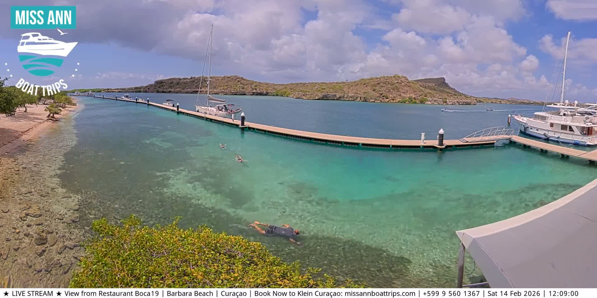 Carribean, Curacao, Santa Barbara Beach Boat Trips Live Cam - Curacao, Curaçao, Netherland