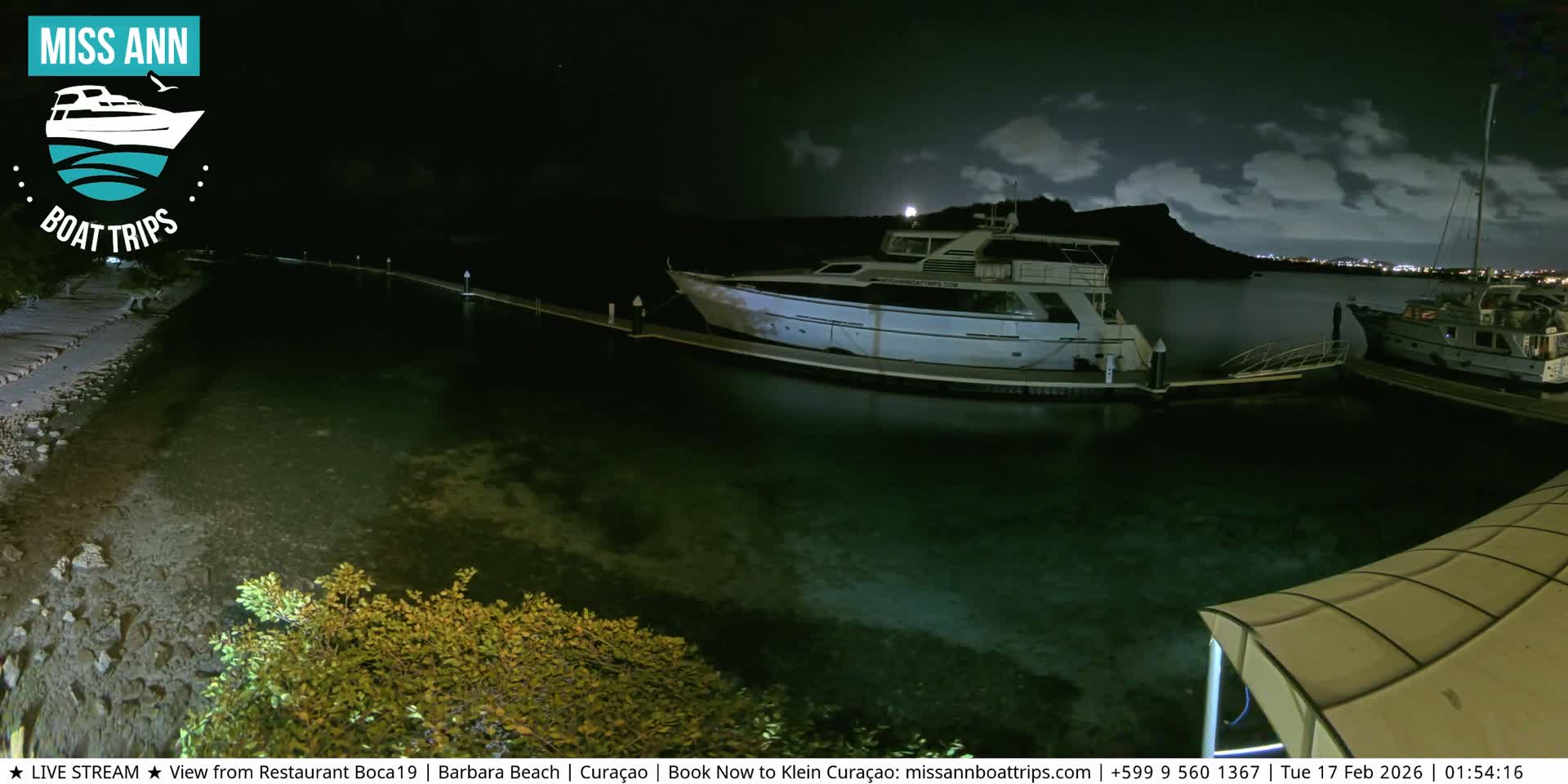 Carribean, Curacao, Santa Barbara Beach Boat Trips Live Cam - Curacao, Curaçao, Netherland