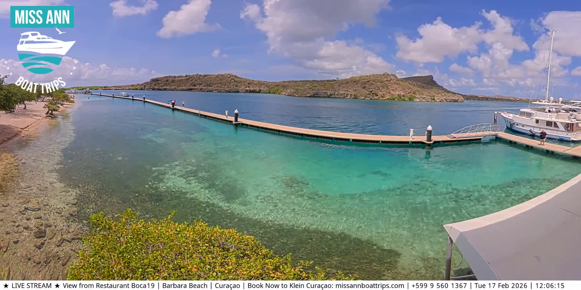 Carribean, Curacao, Santa Barbara Beach Boat Trips Live Cam - Curacao, Curaçao, Netherland