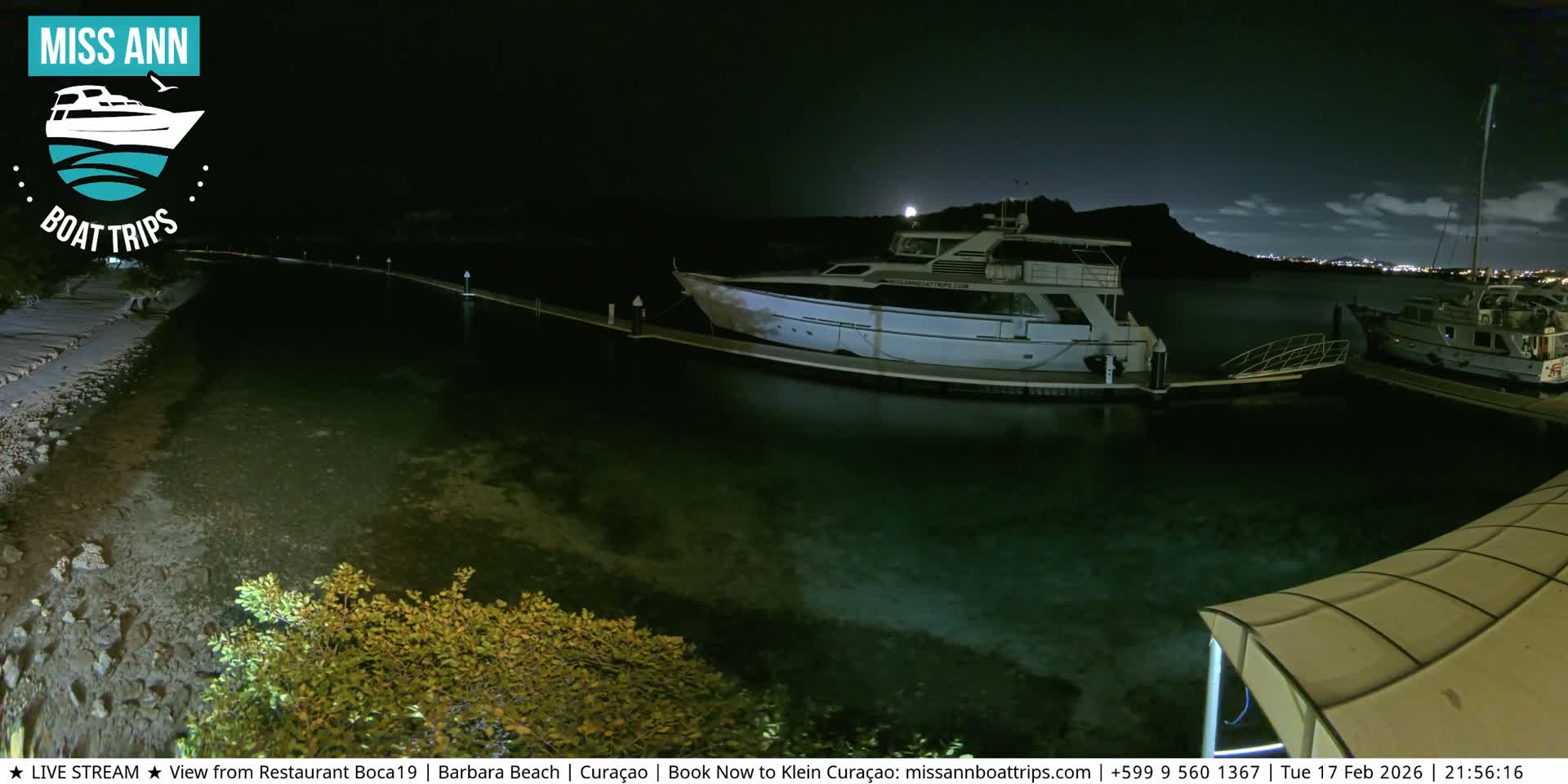 Carribean, Curacao, Santa Barbara Beach Boat Trips Live Cam - Curacao, Curaçao, Netherland