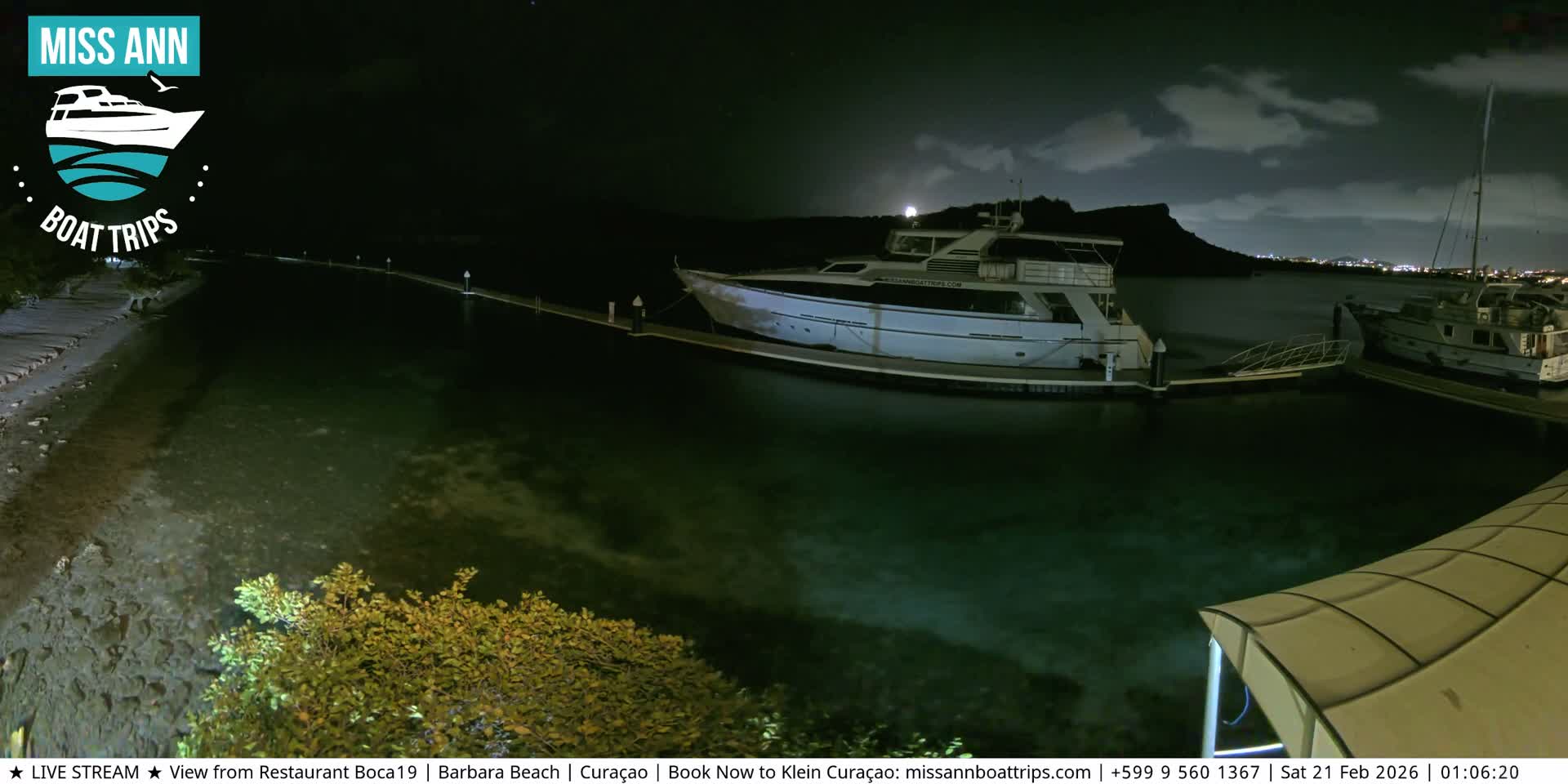 Carribean, Curacao, Santa Barbara Beach Boat Trips Live Cam - Curacao, Curaçao, Netherland