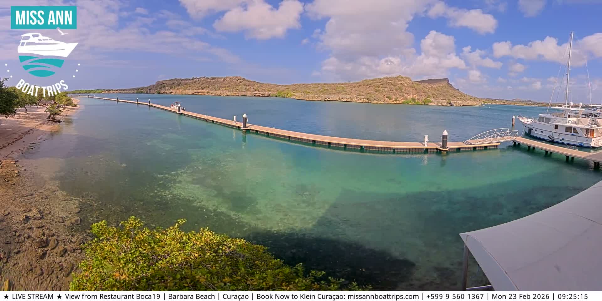 Carribean, Curacao, Santa Barbara Beach Boat Trips Live Cam - Curacao, Curaçao, Netherland