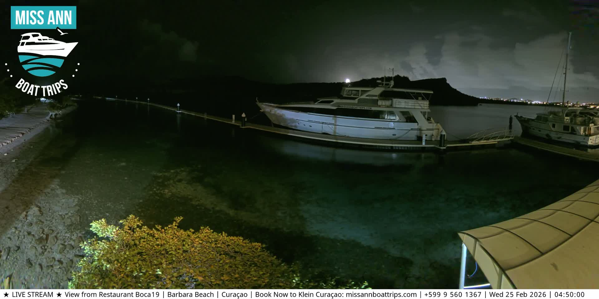 Carribean, Curacao, Santa Barbara Beach Boat Trips Live Cam - Curacao, Curaçao, Netherland