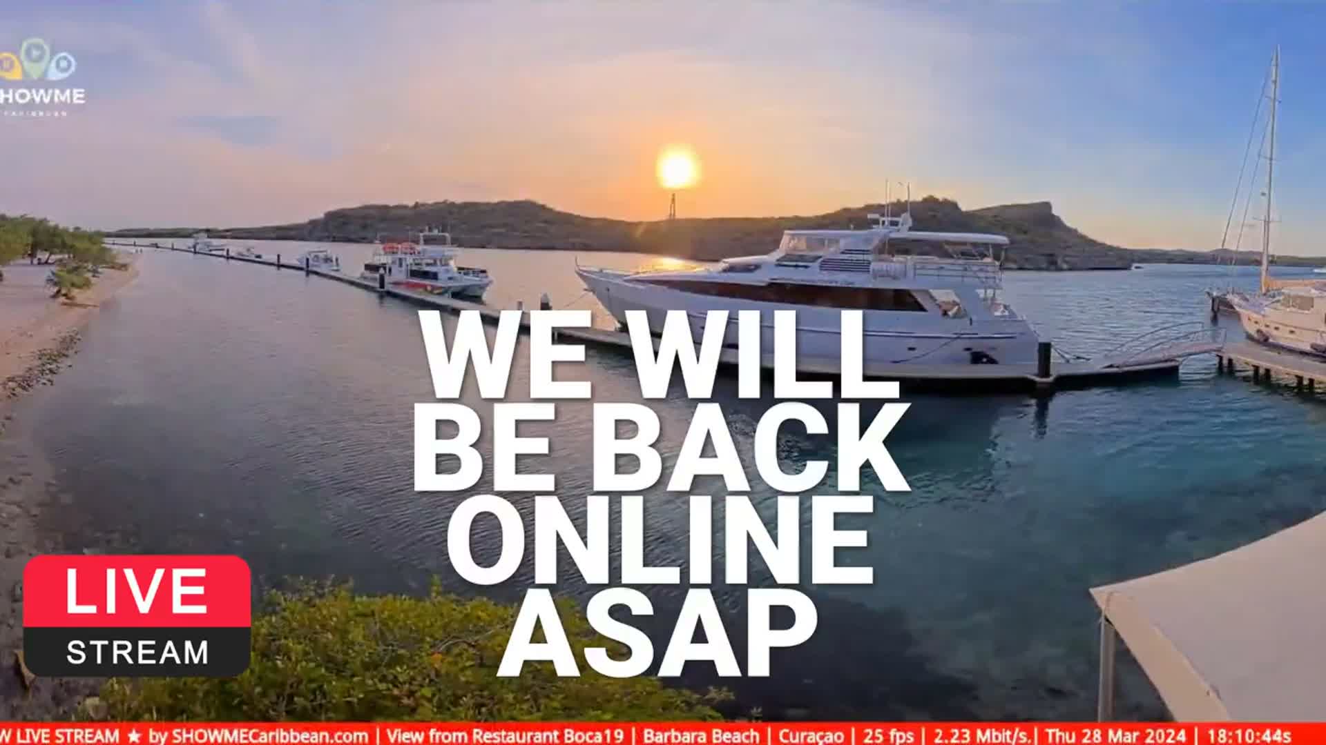 Carribean, Curacao, Santa Barbara Beach Boat Trips Live Cam - Curacao, Curaçao, Netherland
