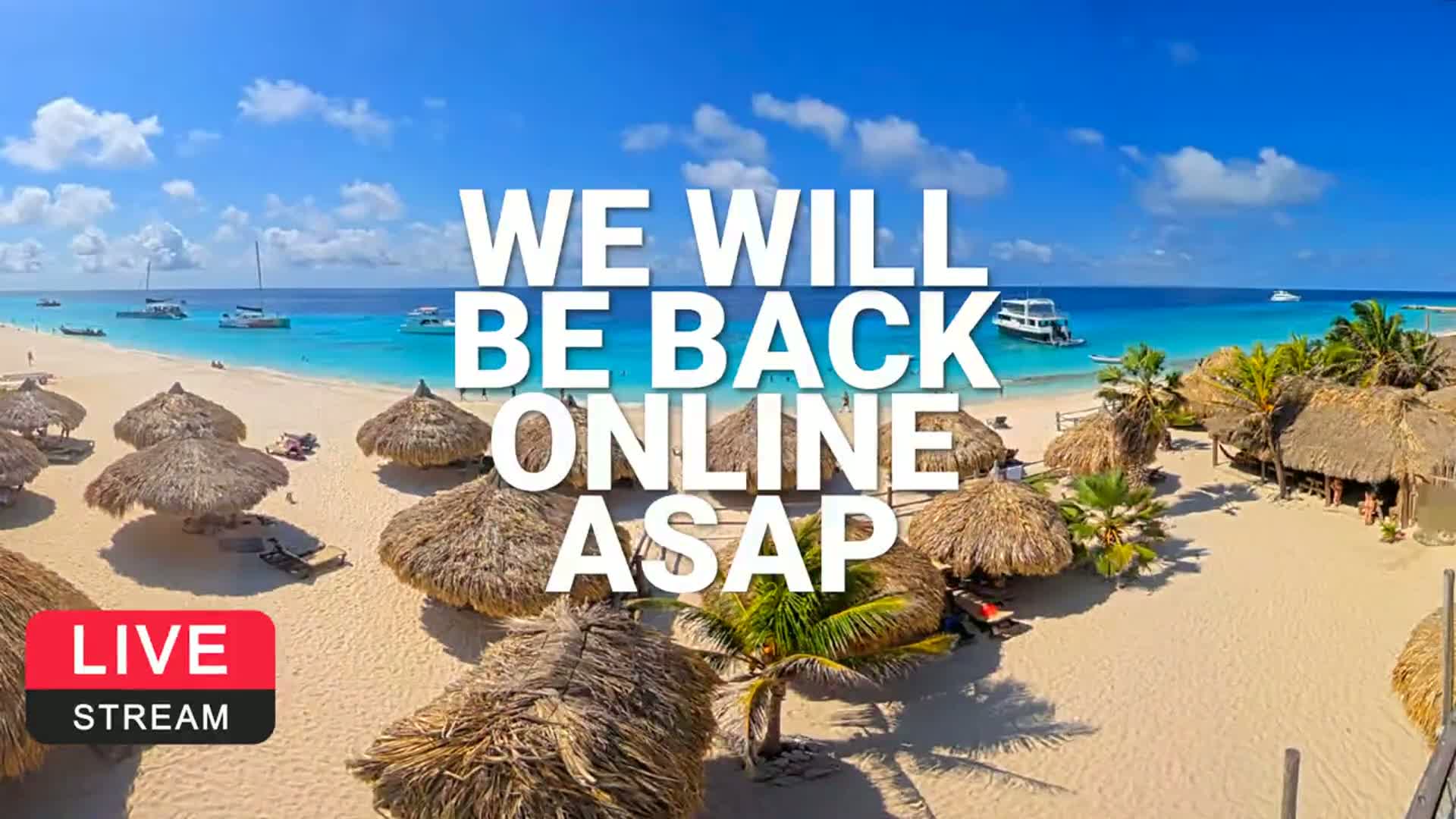 Carribean, Klein Curaçao Beach Mermaid Boat Trips Live Cam - Klein Island, Curacao, Netherland