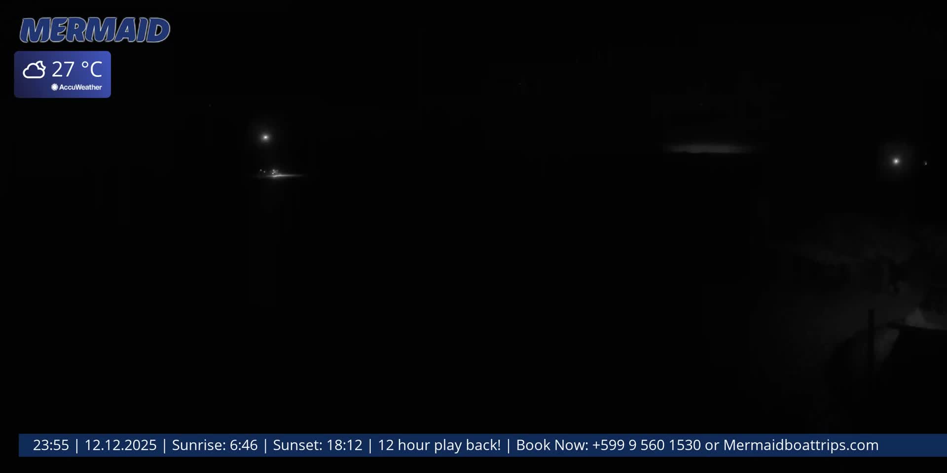 Carribean, Klein Curaçao Beach Mermaid Boat Trips Live Cam - Klein Island, Curacao, Netherland