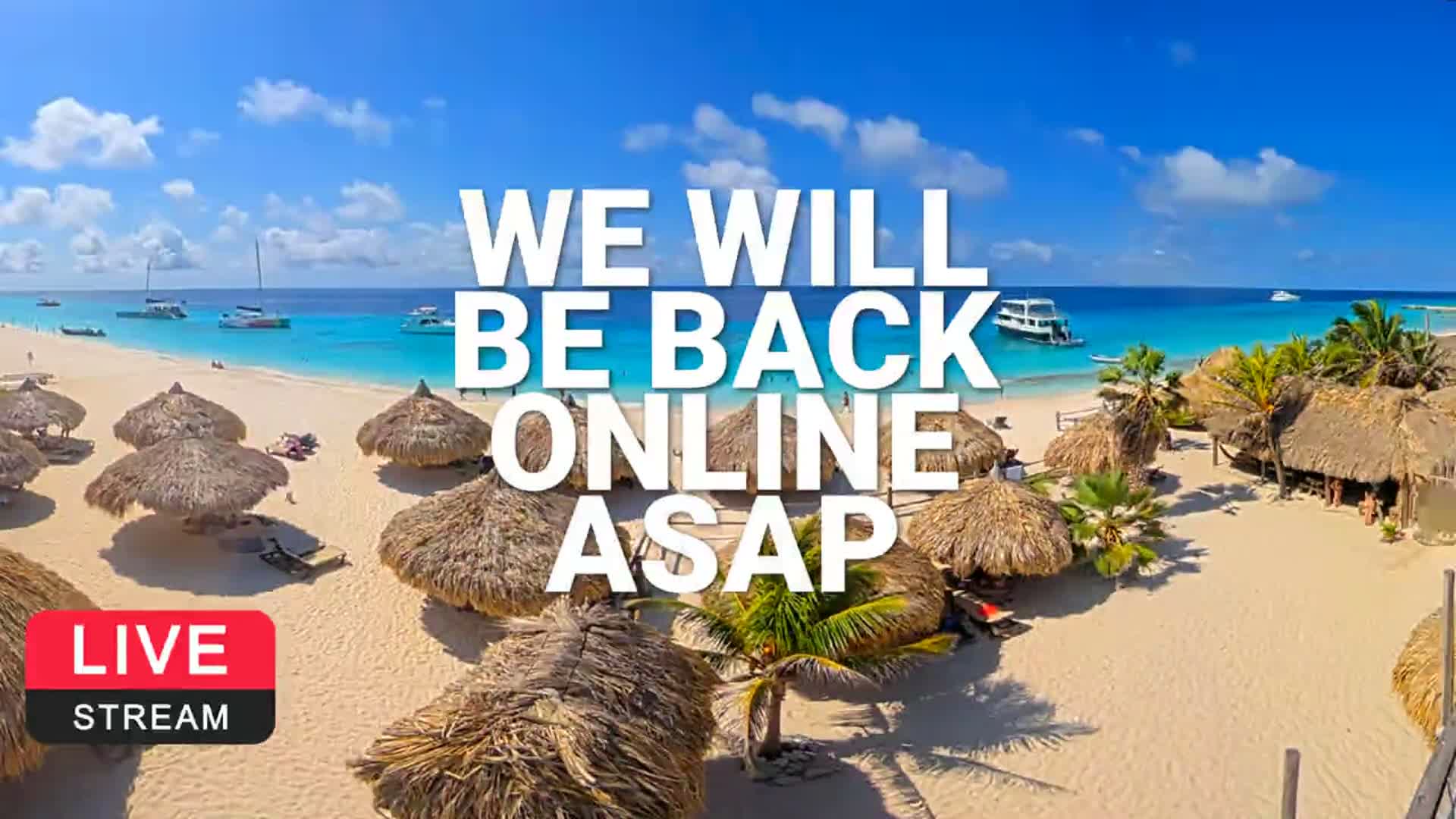 Carribean, Klein Curaçao Beach Mermaid Boat Trips Live Cam - Klein Island, Curacao, Netherland