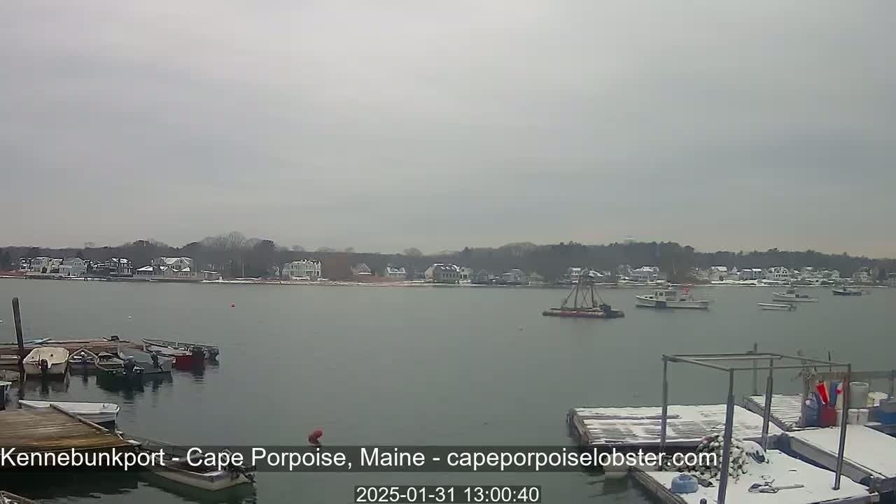 Cape Porpoise,  Inner Harbor Live Cam - Kennebunkport, Maine, USA