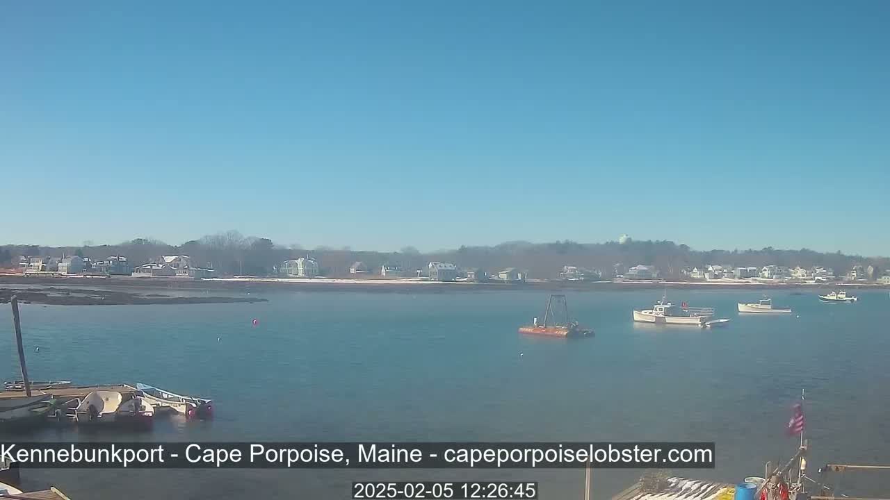Cape Porpoise,  Inner Harbor Live Cam - Kennebunkport, Maine, USA