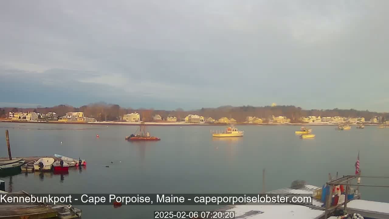 Cape Porpoise,  Inner Harbor Live Cam - Kennebunkport, Maine, USA