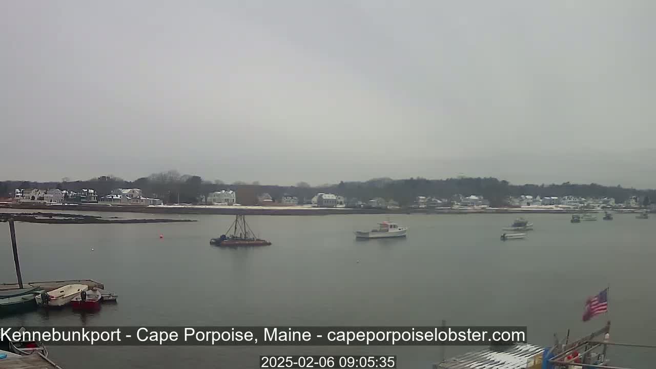 Cape Porpoise,  Inner Harbor Live Cam - Kennebunkport, Maine, USA