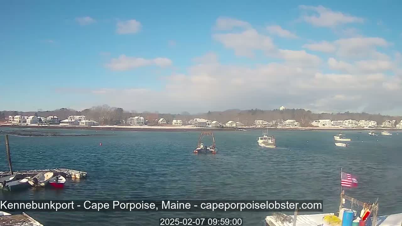 Cape Porpoise,  Inner Harbor Live Cam - Kennebunkport, Maine, USA