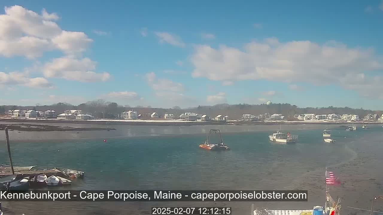 Cape Porpoise,  Inner Harbor Live Cam - Kennebunkport, Maine, USA