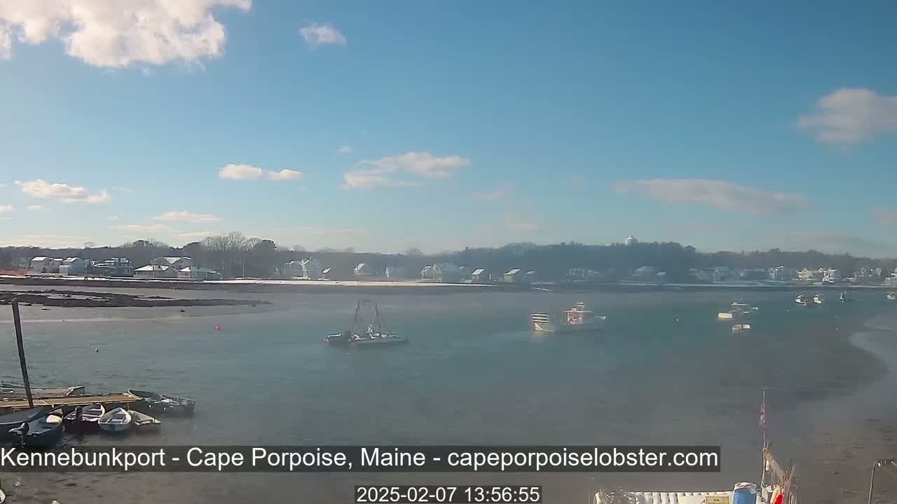 Cape Porpoise,  Inner Harbor Live Cam - Kennebunkport, Maine, USA