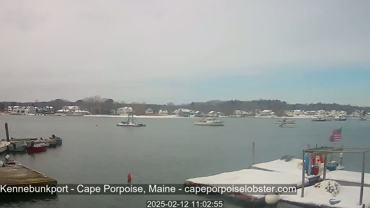 Cape Porpoise,  Inner Harbor Live Cam - Kennebunkport, Maine, USA