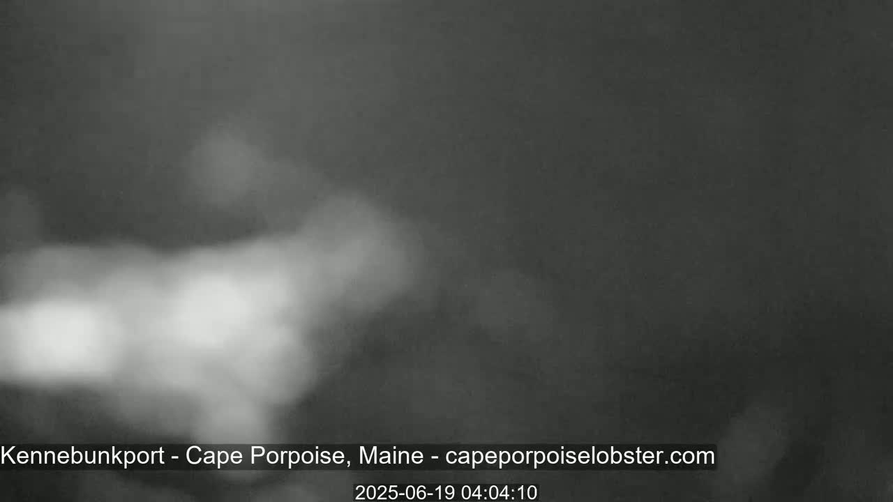 A blurry, dark gray and white image shows an overcast night sky.