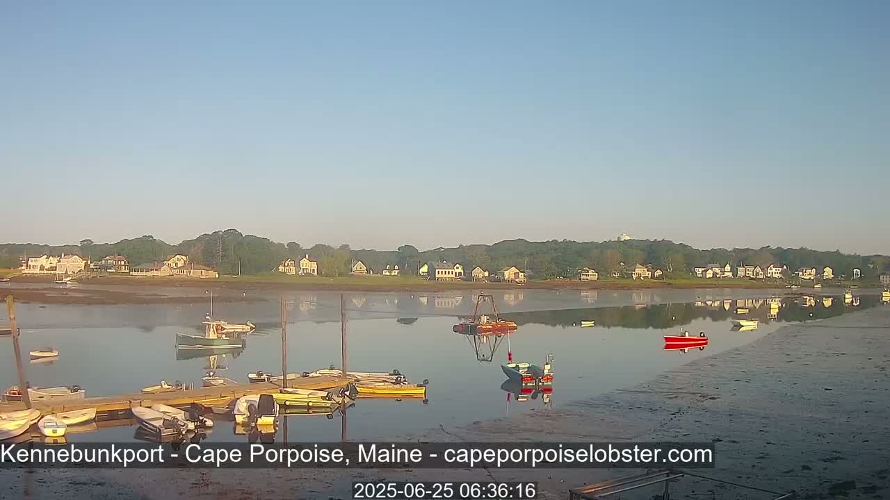 Cape Porpoise,  Inner Harbor Live Cam - Kennebunkport, Maine, USA