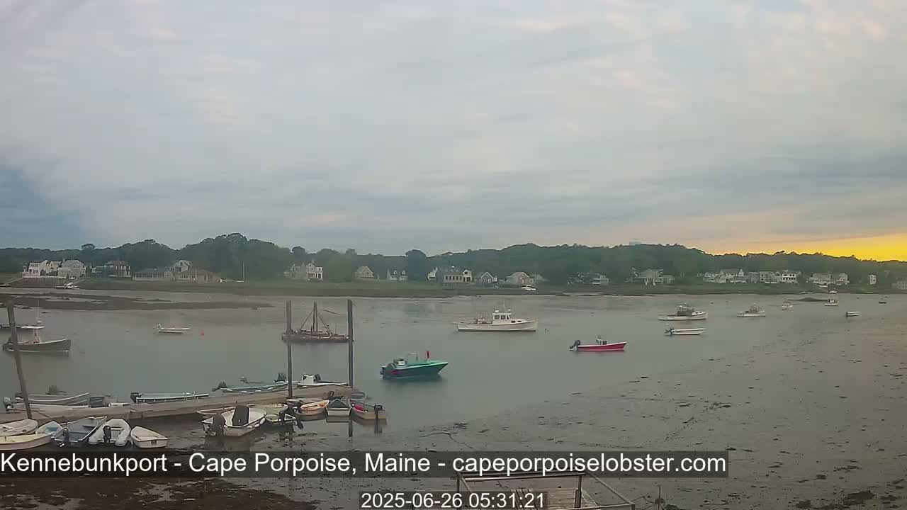 Cape Porpoise,  Inner Harbor Live Cam - Kennebunkport, Maine, USA