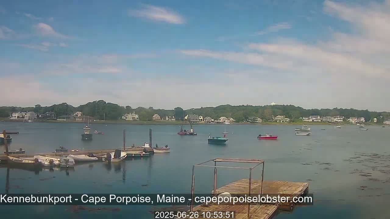 Cape Porpoise,  Inner Harbor Live Cam - Kennebunkport, Maine, USA