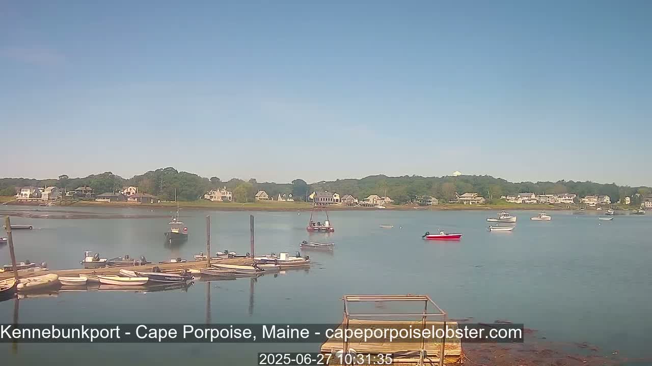 Cape Porpoise,  Inner Harbor Live Cam - Kennebunkport, Maine, USA