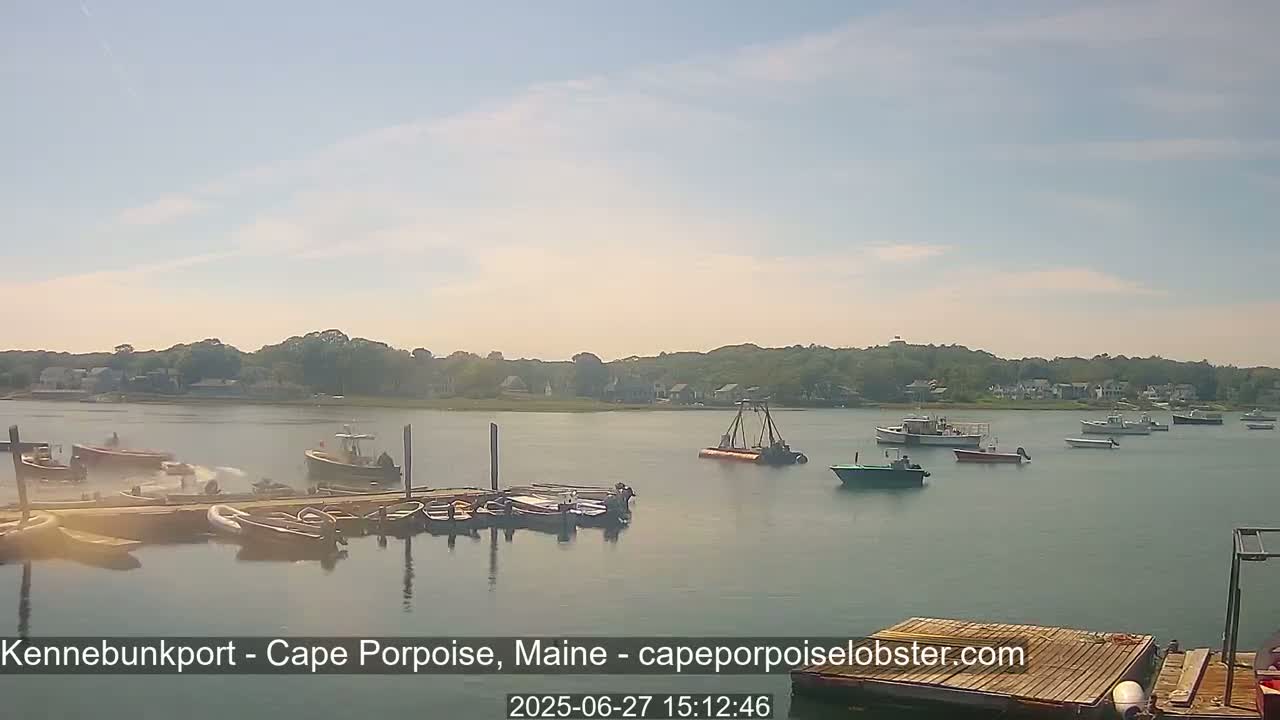 Cape Porpoise,  Inner Harbor Live Cam - Kennebunkport, Maine, USA