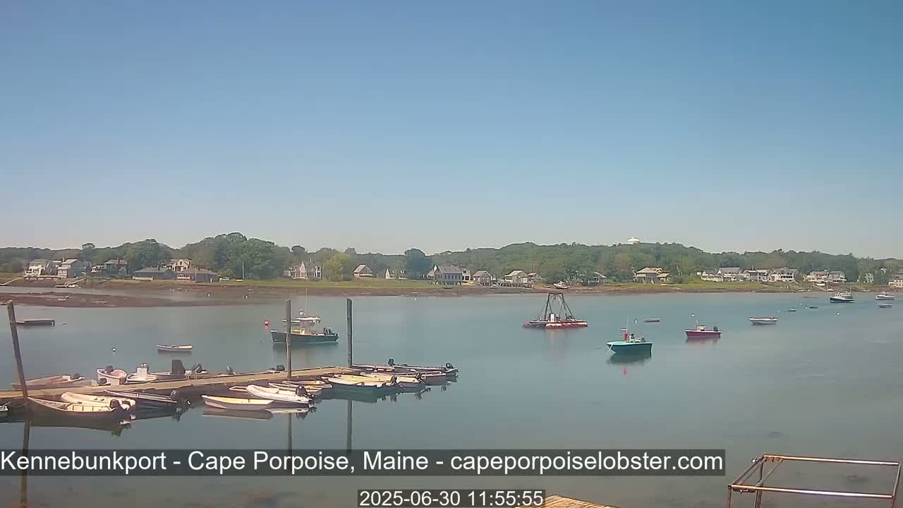 Cape Porpoise,  Inner Harbor Live Cam - Kennebunkport, Maine, USA