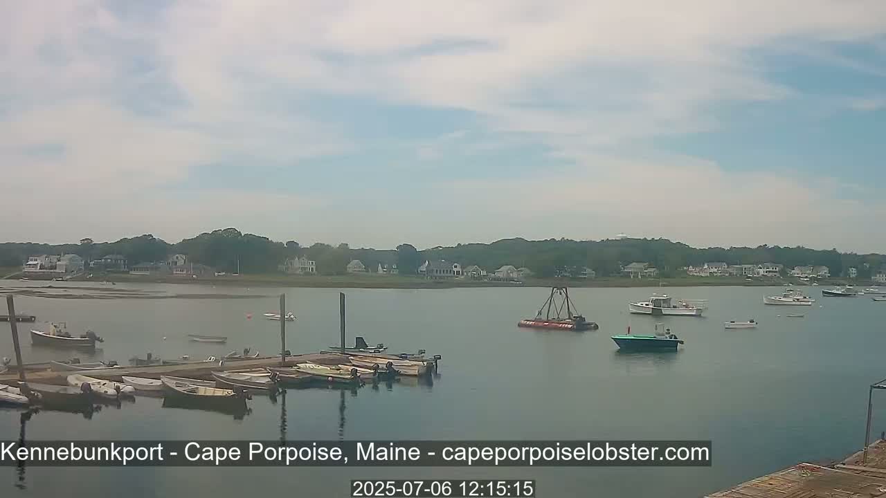 Cape Porpoise,  Inner Harbor Live Cam - Kennebunkport, Maine, USA