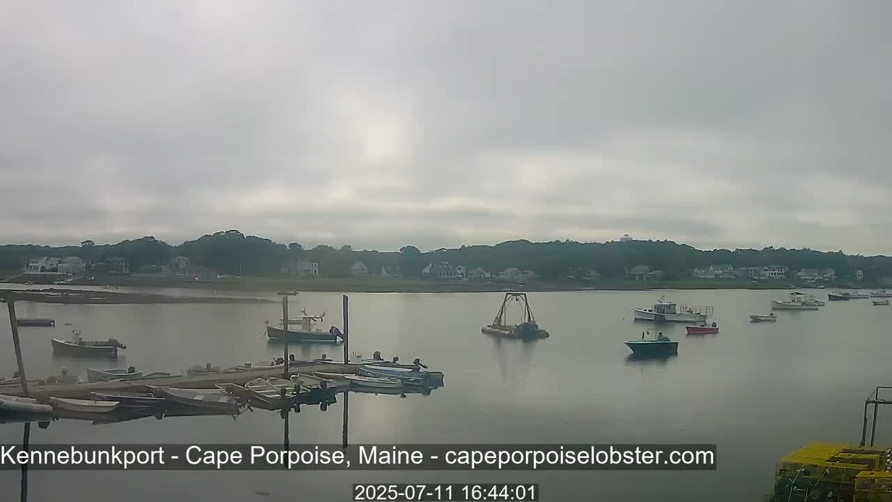 Cape Porpoise,  Inner Harbor Live Cam - Kennebunkport, Maine, USA