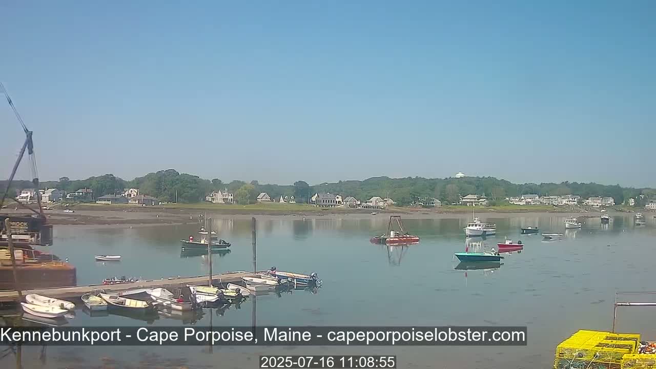 Cape Porpoise,  Inner Harbor Live Cam - Kennebunkport, Maine, USA