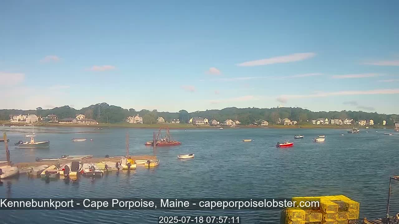 Cape Porpoise,  Inner Harbor Live Cam - Kennebunkport, Maine, USA