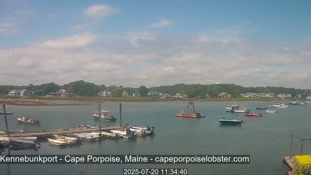 Cape Porpoise,  Inner Harbor Live Cam - Kennebunkport, Maine, USA