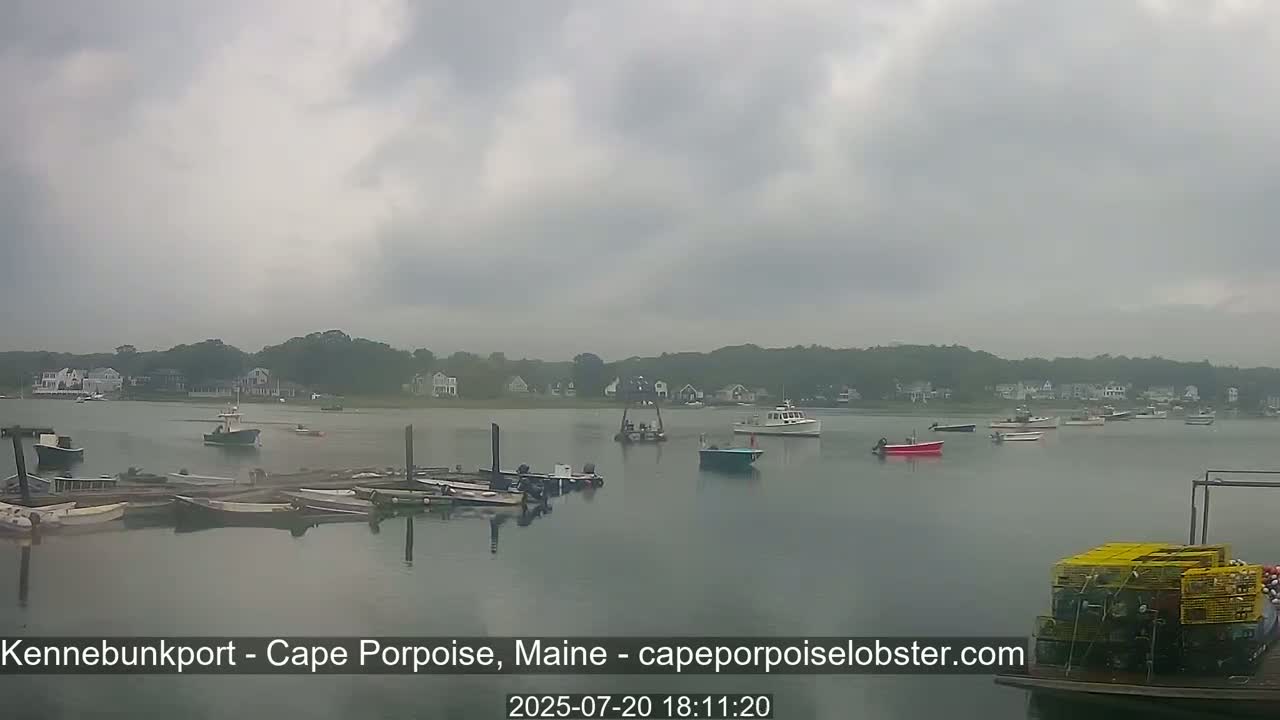 Cape Porpoise,  Inner Harbor Live Cam - Kennebunkport, Maine, USA