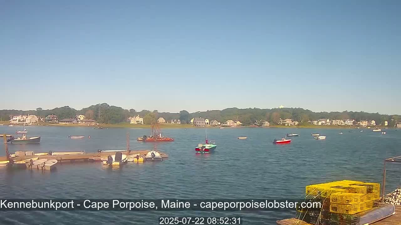 Cape Porpoise,  Inner Harbor Live Cam - Kennebunkport, Maine, USA