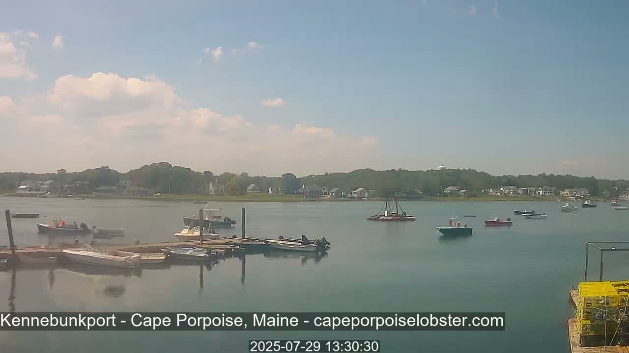 Cape Porpoise,  Inner Harbor Live Cam - Kennebunkport, Maine, USA