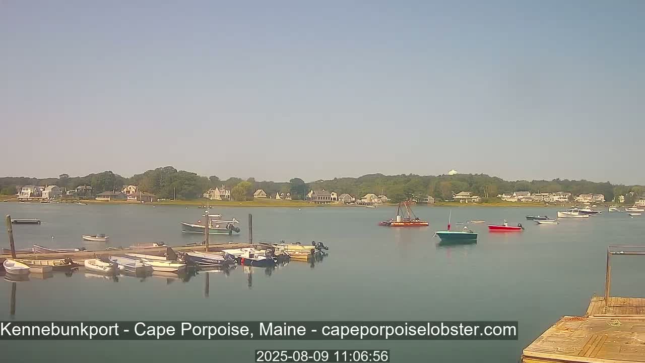 Cape Porpoise,  Inner Harbor Live Cam - Kennebunkport, Maine, USA
