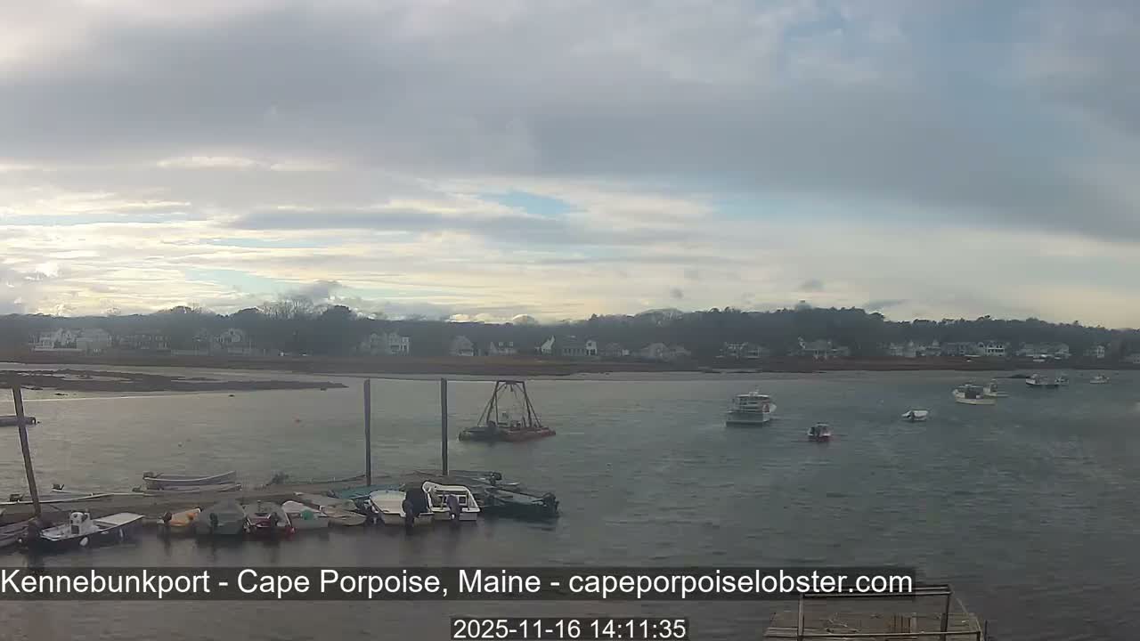 Cape Porpoise,  Inner Harbor Live Cam - Kennebunkport, Maine, USA