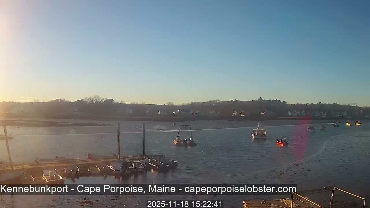 Cape Porpoise,  Inner Harbor Live Cam - Kennebunkport, Maine, USA