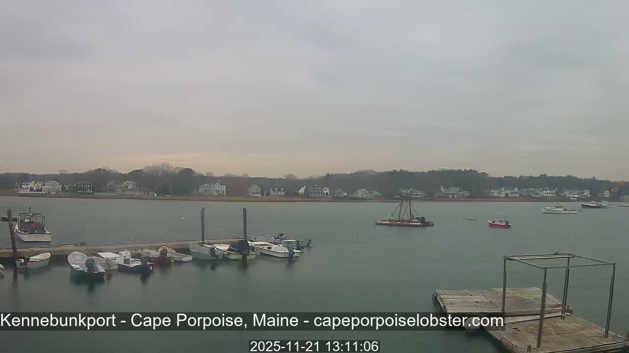 Cape Porpoise,  Inner Harbor Live Cam - Kennebunkport, Maine, USA