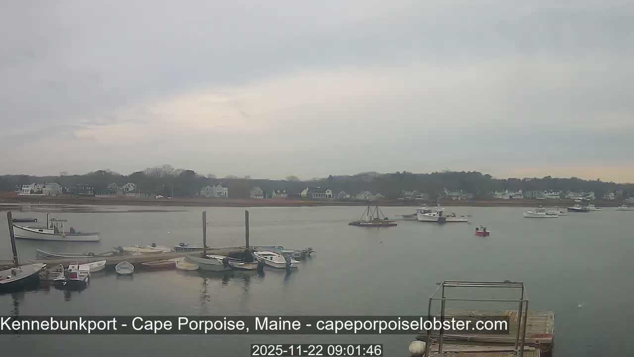 Cape Porpoise,  Inner Harbor Live Cam - Kennebunkport, Maine, USA