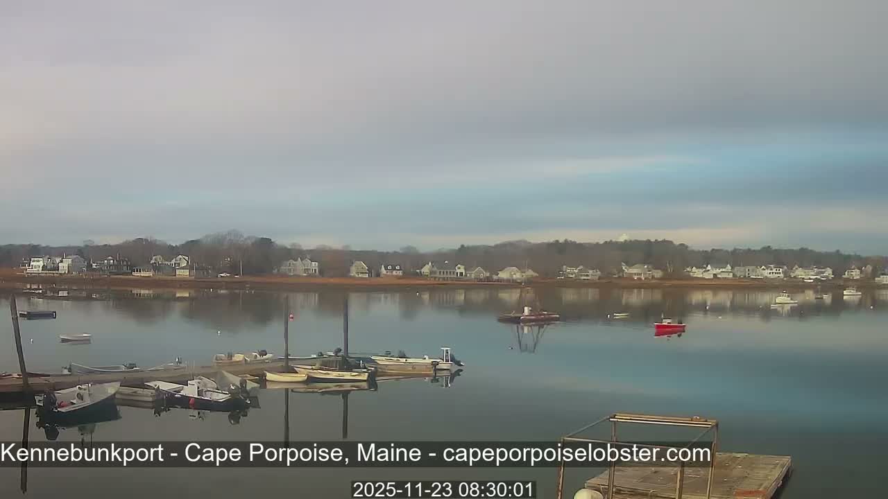 Cape Porpoise,  Inner Harbor Live Cam - Kennebunkport, Maine, USA