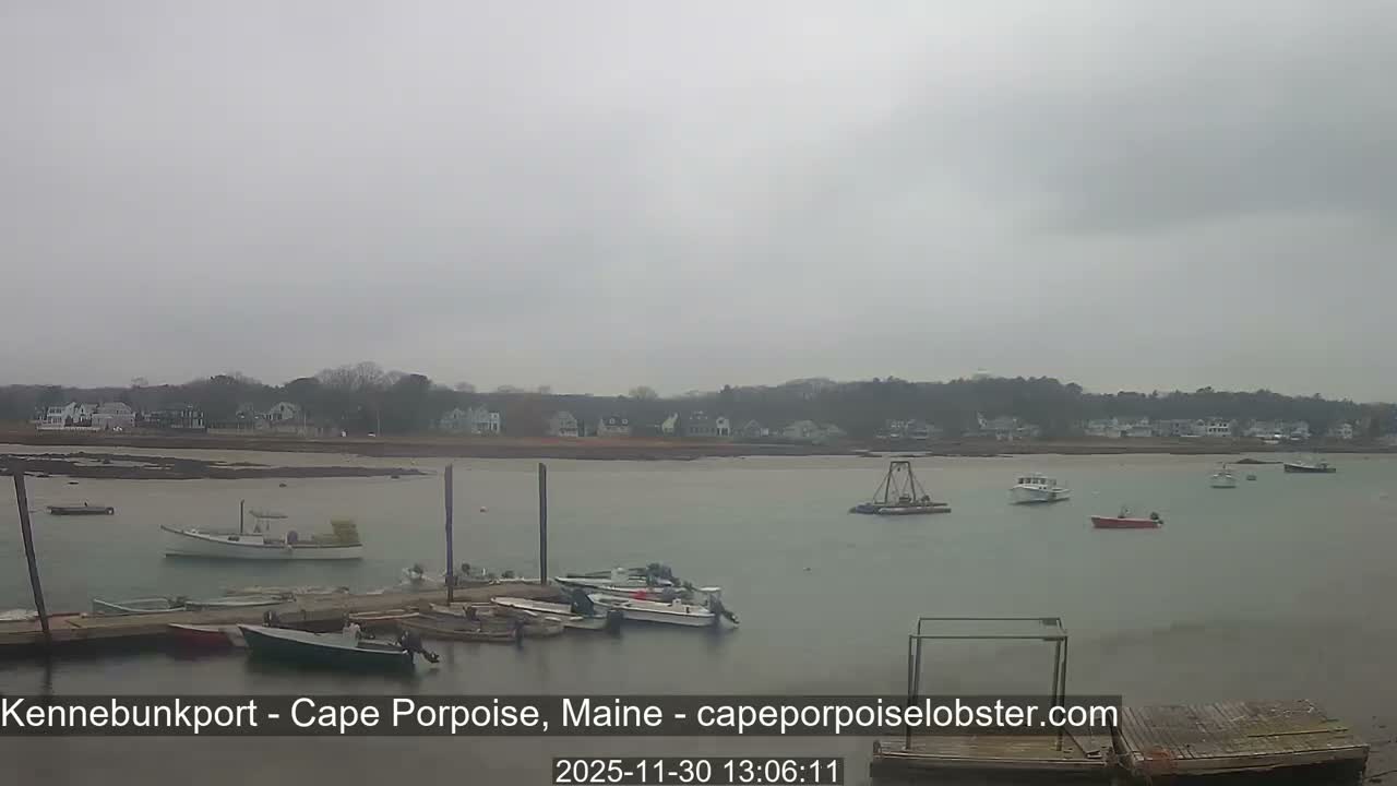 Cape Porpoise,  Inner Harbor Live Cam - Kennebunkport, Maine, USA