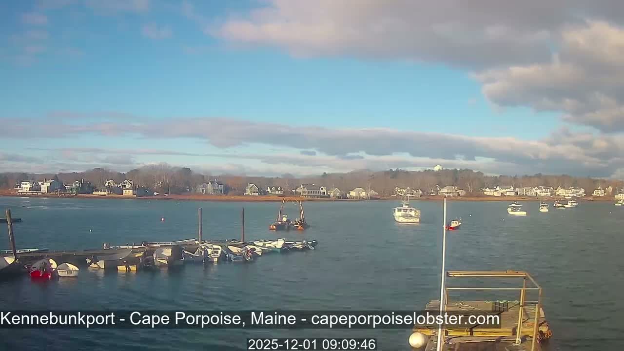Cape Porpoise,  Inner Harbor Live Cam - Kennebunkport, Maine, USA